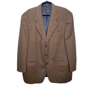 JACK VICTOR Men's Wool
Cashmere Blend Brown Sports Coat
Size 46R